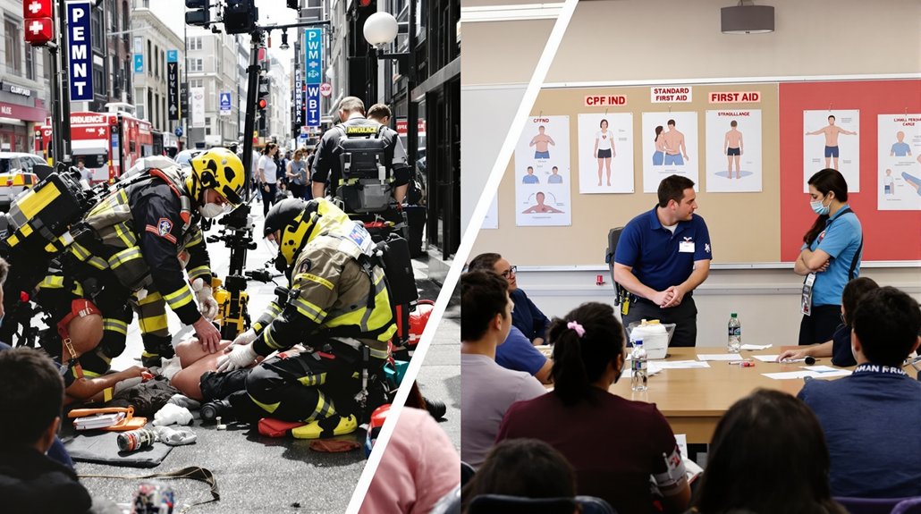 emergency vs standard first aid